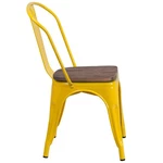 Flash Furniture Metal Stackable Dining Side Chair Yellow New. Price: $152.60.