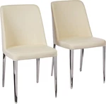 Stylish Mid-century Modern Baltic White Side Chair For Home Decor New. Price: $452.99.