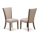 East West Furniture Verona Fabric Dining Chairs Walnut/tan (set Of 2) New. Price: $230.34.
