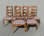 Six Vintage Ethan Allen Style French Country Ladderback Dining Chairs Unspecified. Price: $899.00.