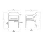 Boraam Rasmus Dining Arm Chair Chestnut Wire-brush New. Price: $143.57.