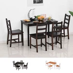 5PC Dining Table Chairs Set Solid Wood Kitchen Breakfast Dinette Furniture New. Price: $152.99.
