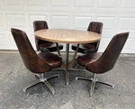 Mcm Five-piece Dining Table And Chair Set By Chromcraft Unspecified. Price: $2800.00.