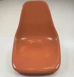 Vintage Orange Original Herman Miller Eames Fiberglass Shell Chair Seat Only Used. Price: $120.00.
