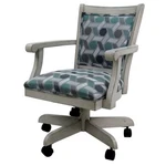 Tobias Designs Swivel Mango Wood Dining Chair Camber Seaglass Green New. Price: $430.05.
