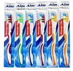 Aim Massage Pro Soft Bristle Standard Toothbrush 6 Pack Individually Carded Asst New. Price: $19.99.