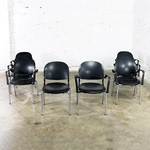 Black Torsion Chairs By Giancarlo Piretti For Ki Set Of Eight 7 Arm And 1 Side Unspecified. Price: $1995.00.