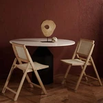 Safavieh Couture Desiree Modern Cane Solid Folding Dining Chair, Natural Pack 2 New. Price: $200.00.