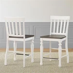 Steve Silver Joanna Two-tone Ivory And Dark Oak Counter Chair New. Price: $199.98.