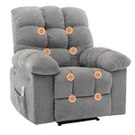 Oversized Massage Recliner Chair W/heat & Lumbar Support Electric Power New. Price: $269.99.
