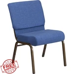 Flash Furniture Hercules Series 21''W Stacking Church Chair Blue Fabric - ... New. Price: $107.98.