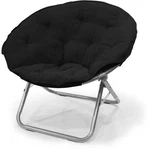 Mainstays Large Super Soft Microsuede 30" Adult Saucer Chair, Black New. Price: $59.24.