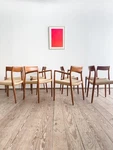8 Danish Mid Century Design Chairs, Teak, Niels #57 #77, J.l. Mollers Gebraucht. Price: $7135.85.