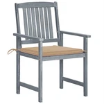 Outdoor Patio Chairs With Cushions - Solid Acacia Wood, Rustic Style Vidaxl New. Price: $357.99.