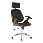 Armen Living Century Modern Faux Leather Office Chair Black New. Price: $291.98.