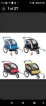 Elite Aosom Double Baby Bike Trailer Stroller Child Bicycle Jogger Swivel Wheel Used. Price: $275.69.
