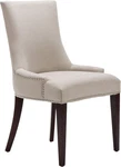 Mercer Collection Beige Linen Dining Chair With Nail Head Trim New. Price: $303.99.