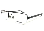 Montblanc Eyeglasses Frames MB0188O 004 Black Rectangle Half Rim 57-20-145 New. Price: $199.99.