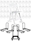 100 Resin Chairs + 4 Carts Tie-down Strap By Chivari New. Price: $3849.98.