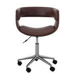 Teamson Home Modern Pu Leather Office Swivel Chair With Wheels Brownchrome New. Price: $112.79.