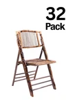Bamboo Folding Chair By Chivari, 32 Pack New. Price: $2299.36.
