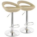 Elama 2 Piece Adjustable Rattan Barstool In With Chrome Base, Grey, (elm-... New. Price: $194.30.