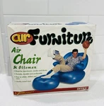 Intex Furniture 90S Blue Chair + Ottoman Vtg Y2K Vintage Millennial Open. Price: $89.99.
