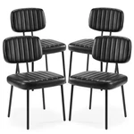 Seat 4 Style - Mid Century Modern Dining Chairs Set Black New. Price: $209.99.