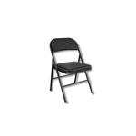 Cosco Black Fabric Folding Chair Steel 14-995-JBD4 New. Price: $48.95.