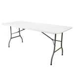 Elama 6 Foot Plastic Folding Table White New. Price: $135.73.