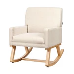 Kotek Upholstered Rocking Chair, Modern Accent Rocker W/solid Wood Base & Fab... New. Price: $181.25.
