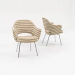 2009 Eero Saarinen For Knoll Executive Arm Chair Striped Fabric 12+ Available Used. Price: $750.00.