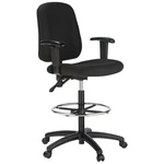 Harwick Contoured Drafting Chair With Adjustable Arms - Black Fabric New. Price: $282.15.