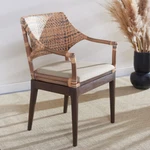 Safavieh Carlo Arm Chair Brown New. Price: $329.11.