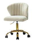 14 Karat Home Design Ilia Velvet Office Chair Beige Ns New. Price: $149.99.