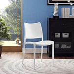 Modway Hipster Contemporary Modern Molded Plastic Stacking Dining Chair White New. Price: $121.25.