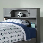 Afi Newport Full Wood Bookcase Headboard With Device Charger Gray. Price: $363.99.