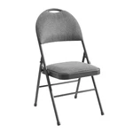 Maxchief Metal High Back Padded Folding Chair, Gray New. Price: $63.99.