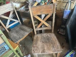East West Furniture Boston X-back Dining Chair Linen White, Set Of 2 Used. Price: $50.00.