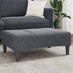 Footstool Dark Gray 30.3"X21.7"X12.2" Velvet New. Price: $108.86.