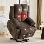 Oversized Electric Lift Recliner Chair 57CM Seat Width With Massage And Heat New. Price: $308.27.