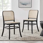 Modway Winona Wood Dining Side Chair Set Of 2 Black New. Price: $347.50.