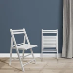 Casual Home Wooden Folding Chairs 2 Pcs Set White New. Price: $73.89.