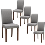 Upholstered Dining Chair Set Of 2/4 W/ Nailhead Trim Solid Wood Legs Padded Seat New. Price: $195.99.