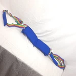 Vtg Nada Chair Back-up Lumbar Support Sling Rainbow Blue Used. Price: $22.49.