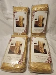 Four Target Elegant Gold Scroll Damask Jacquard Armless Dining Chair Covers New. Price: $44.00.