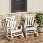 Set Of 2 Poly Lumber Rocking Chairs Hdpe All Weather Patio Porch Rocker White New. Price: $187.99.