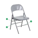 Flash Furniture Folding Office Chairs HF3-MC-309AS-GY-GG New. Price: $44.99.