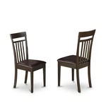 East West Furniture Capri Leather Dining Chair Cappuccino (set Of 2) New. Price: $166.74.