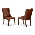 East West Furniture Forney 38" Faux Leather Dining Chair Mahogany (set Of 2) New. Price: $318.26.